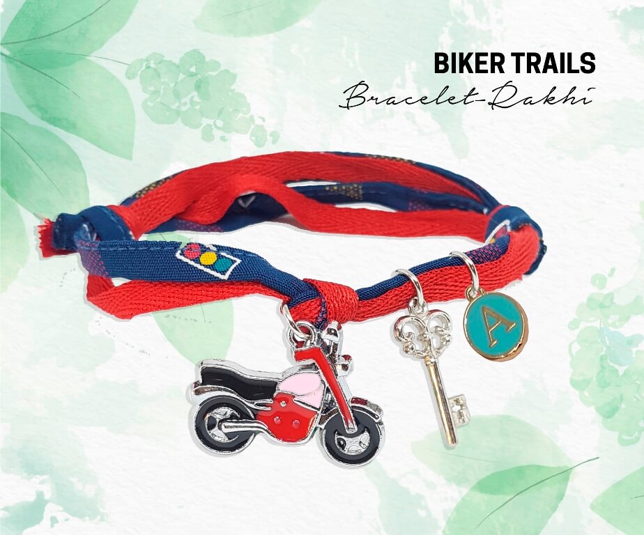 biker trails rakhi personalised