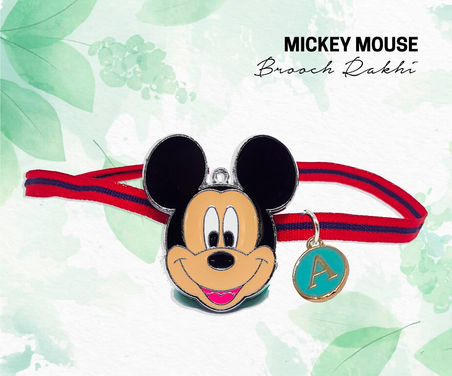mickey mouse rakhi personalised