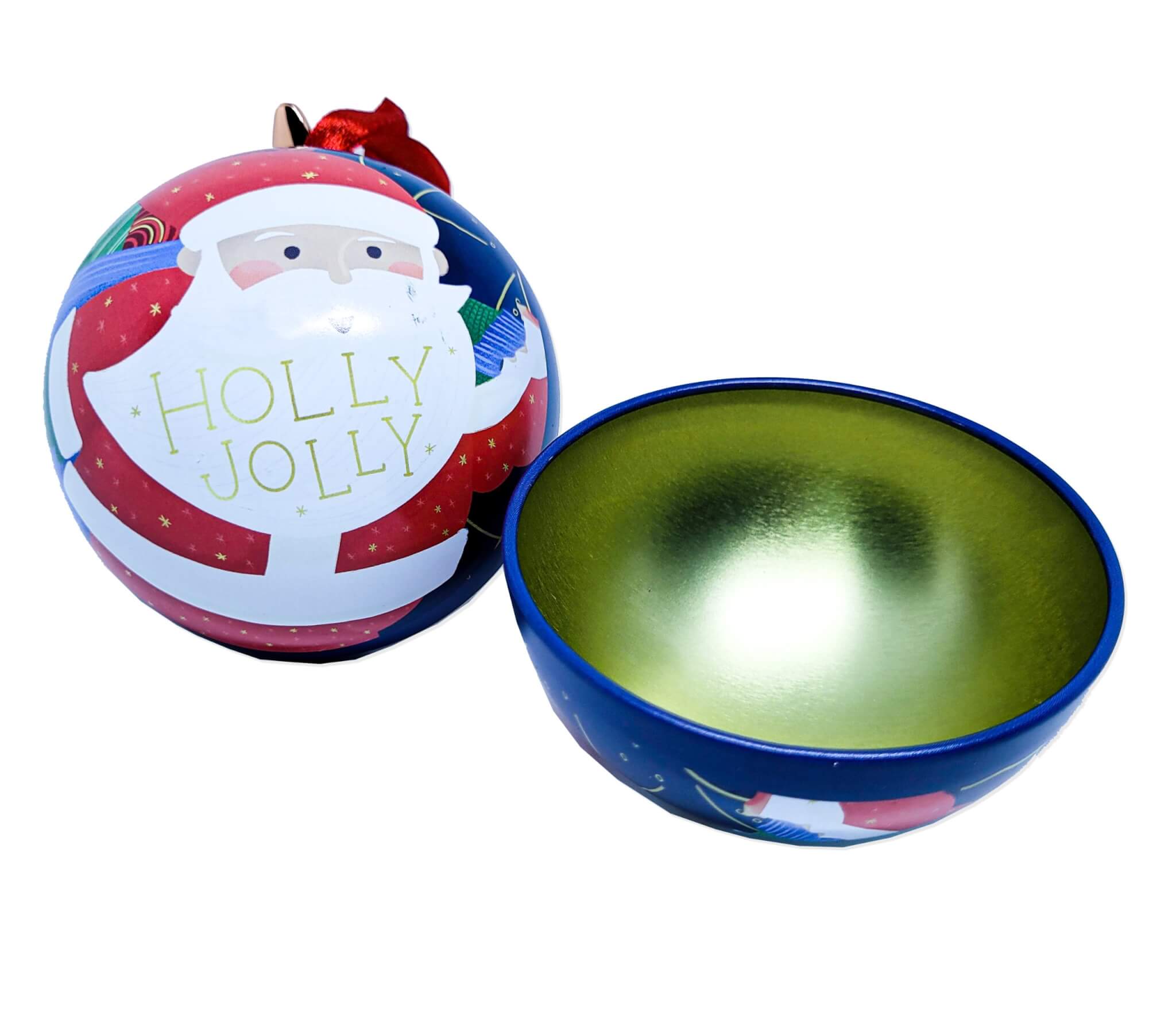 METAL TRINKET BAUBLE BOX ORNAMENT - DARK BLUE 2