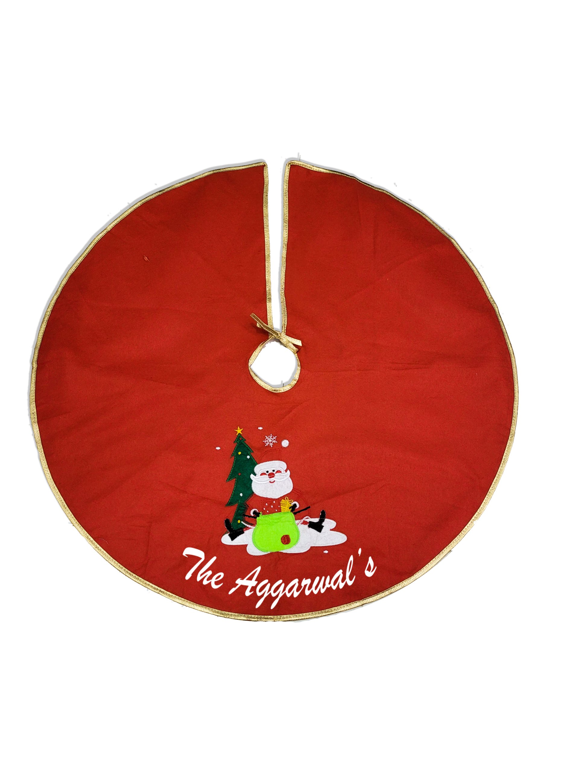 SANTA IN SNOW TREE SKIRT copy