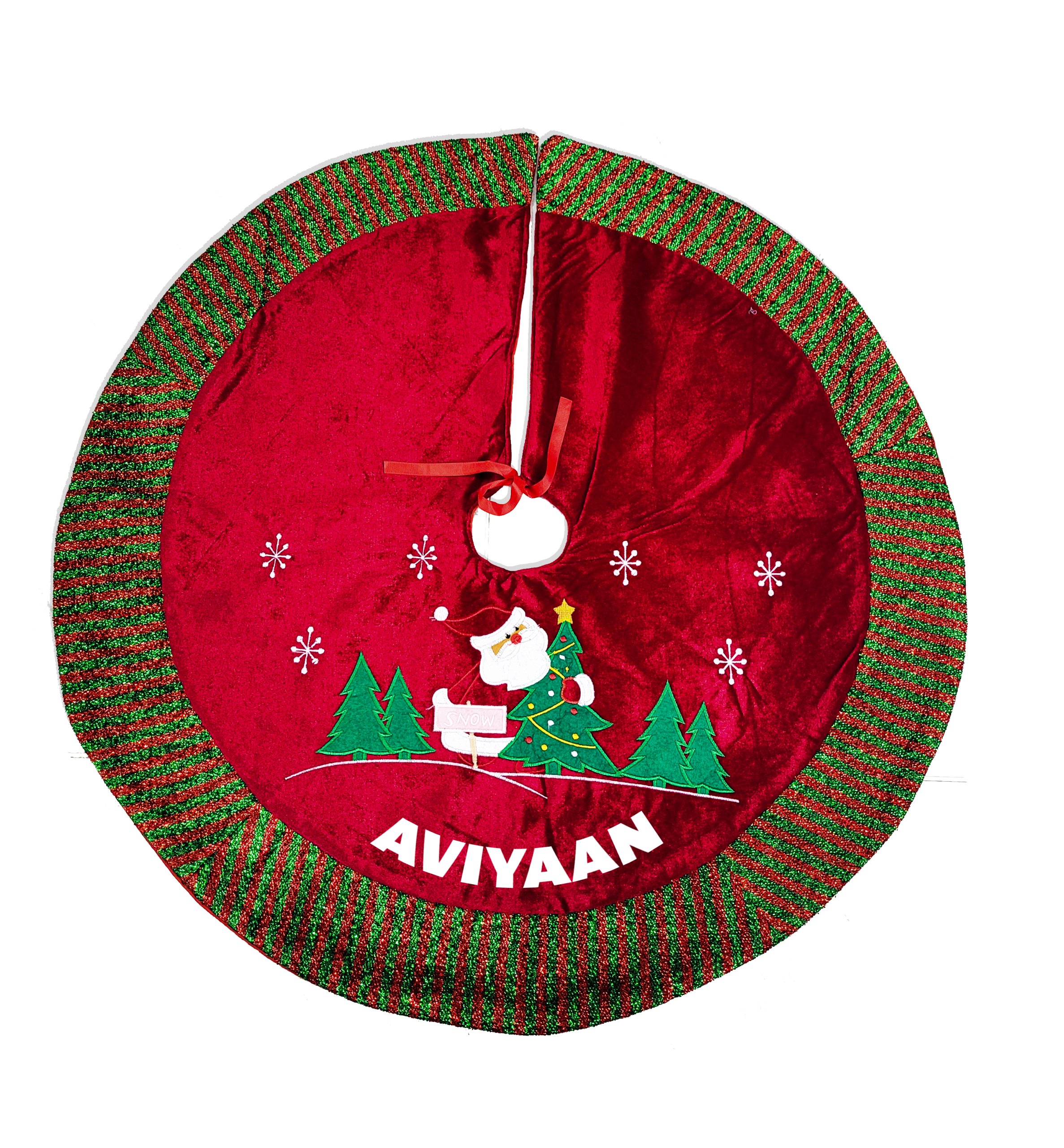 SANTA & SNOW TREE SKIRT copy