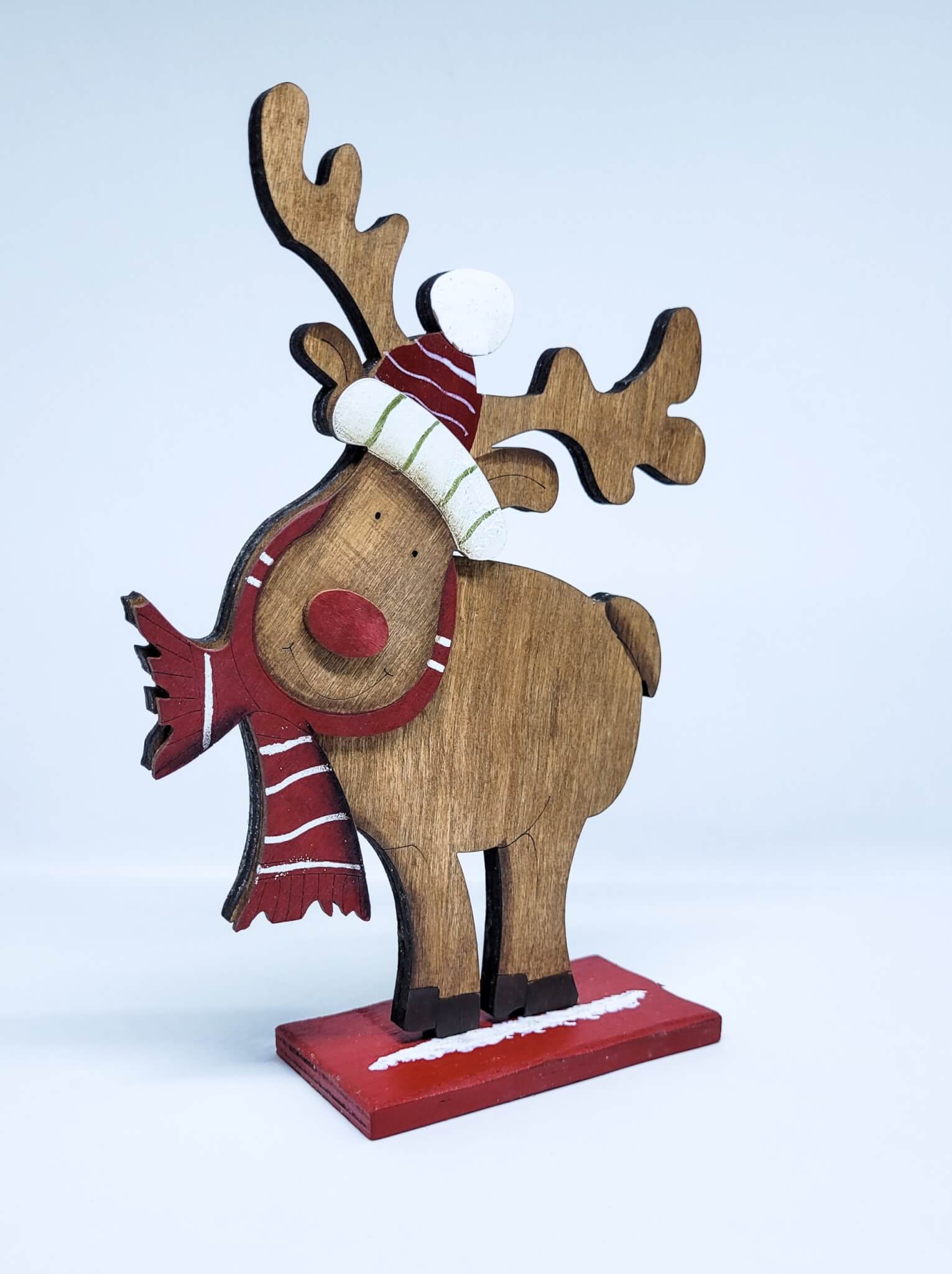 WOODEN REINDEER - TABLE STAND 1