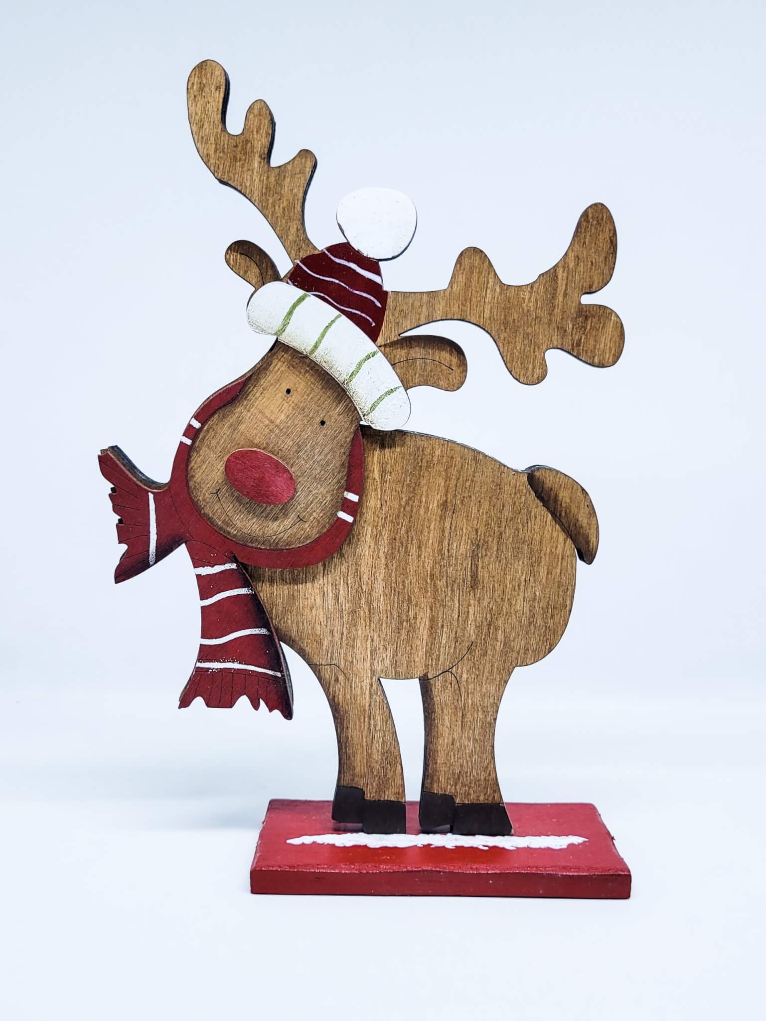 WOODEN REINDEER - TABLE STAND2