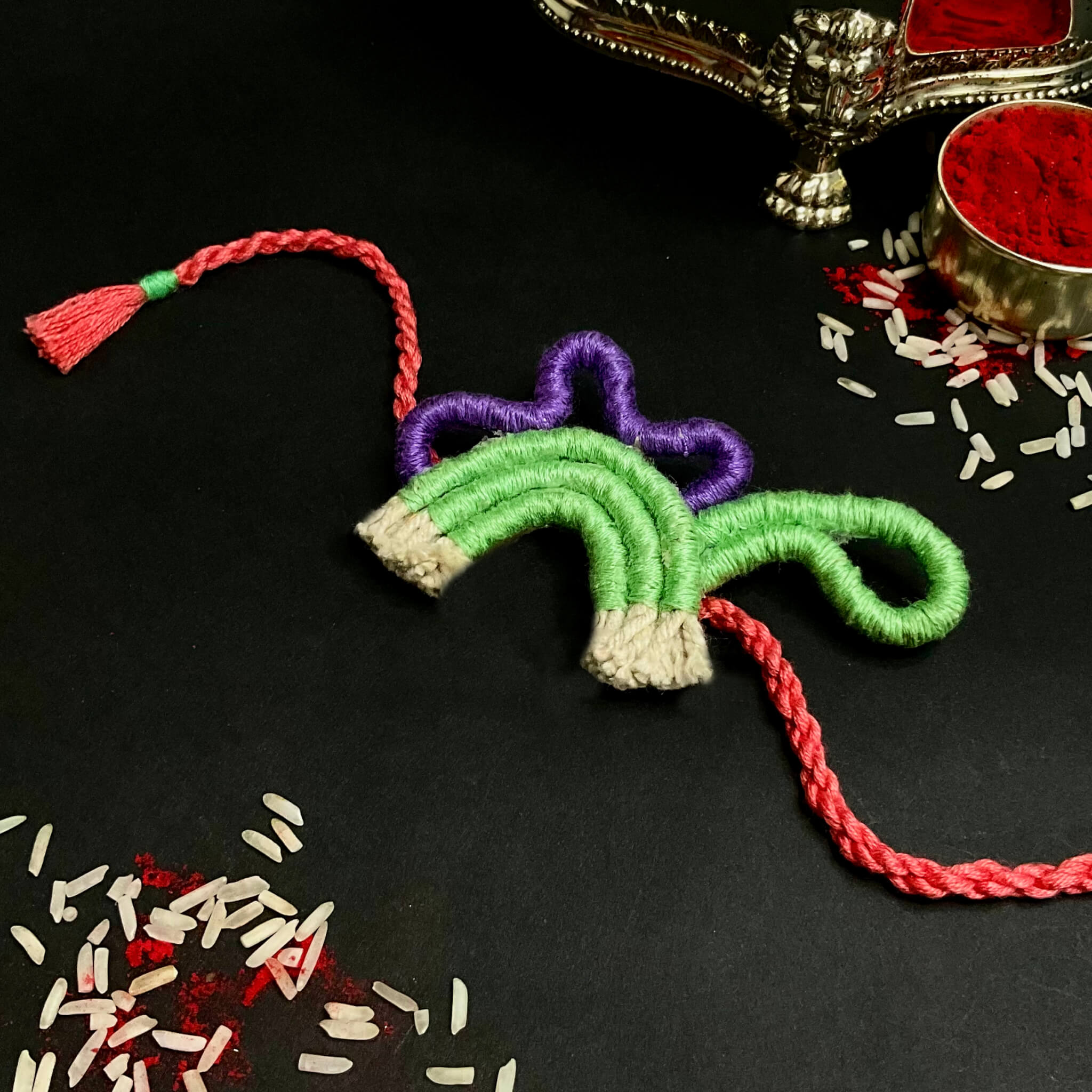 DINO-MITE (DINOSAUR RAKHI + BROOCH)