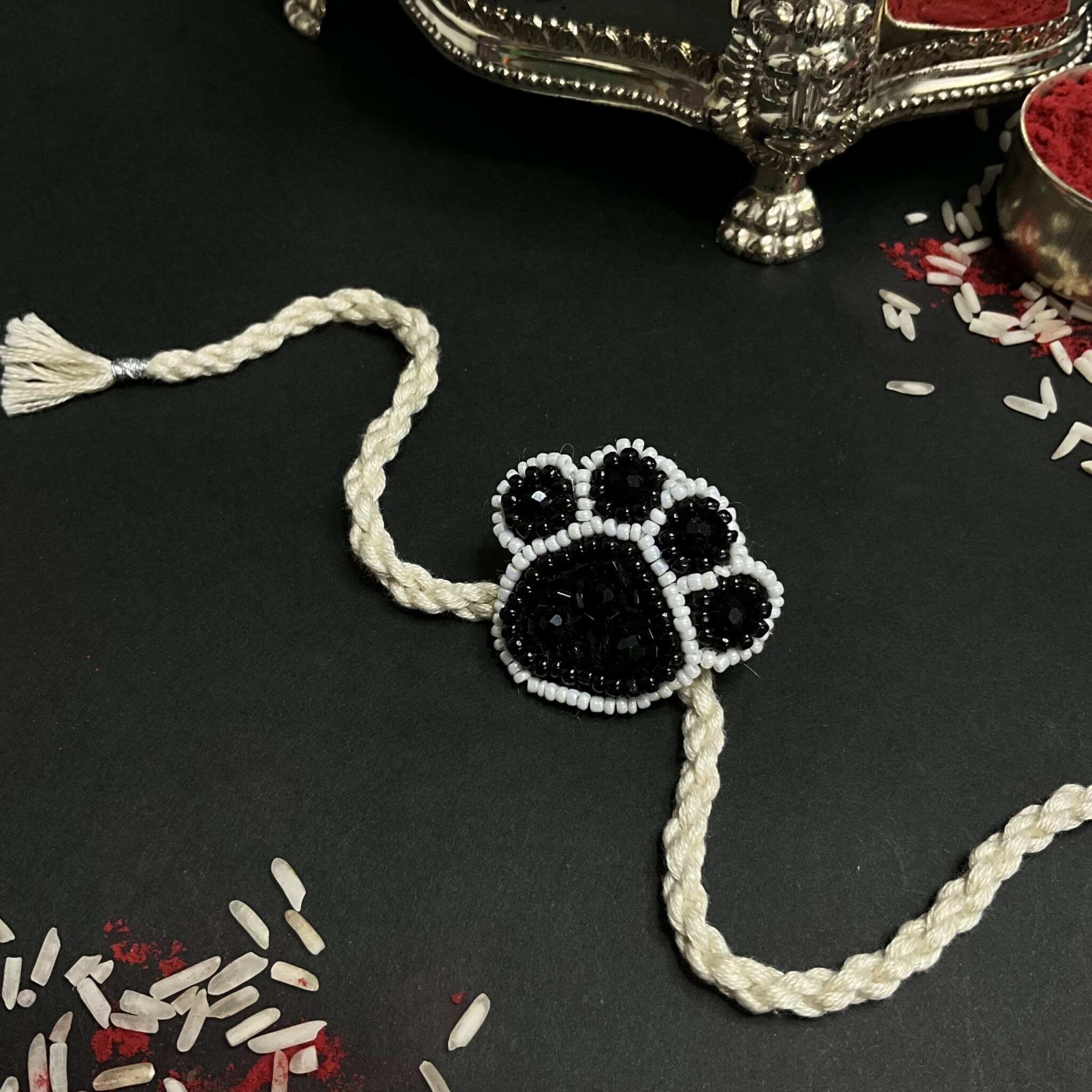 PAW-FECT (DOG:CAT PAW RAKHI + BROOCH)